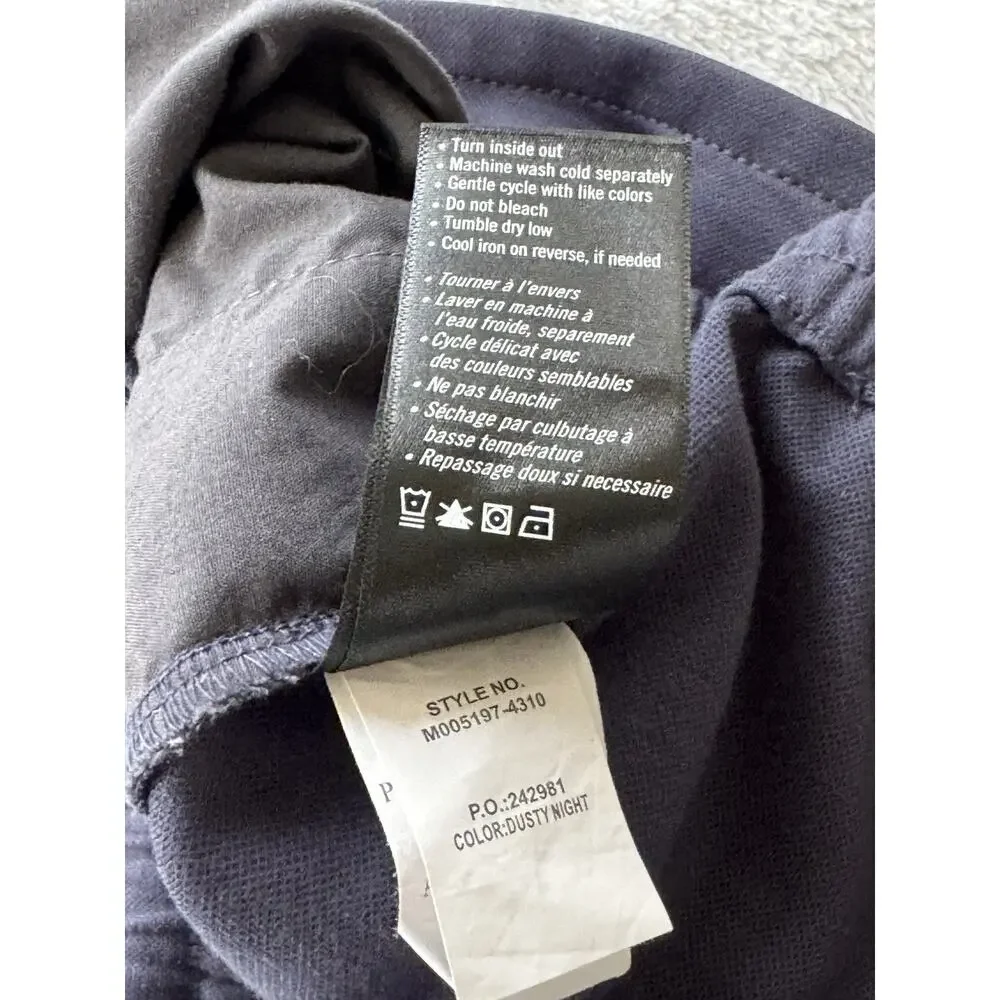 PAIGE Bodhi Drawstring Pull On Sweat Shorts Navy Blue Men's Size Small